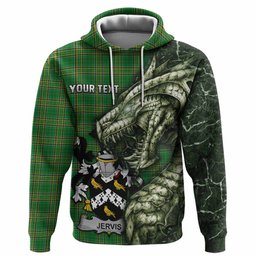 Jervis Irish Clan Hoodie Irish Roots Dragon Soul