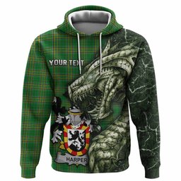 Harper Irish Clan Hoodie Irish Roots Dragon Soul