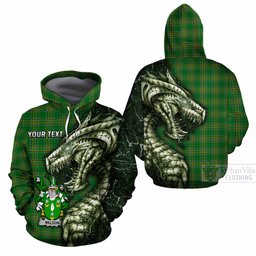 Meldon Irish Clan Cotton Hoodie Irish Roots Dragon Soul