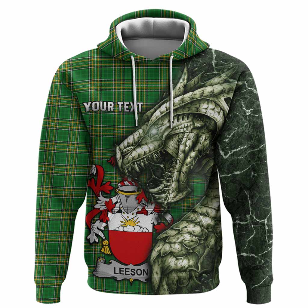 Leeson Irish Clan Hoodie Irish Roots Dragon Soul
