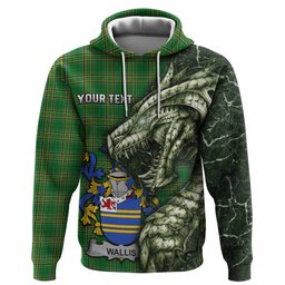 Wallis Irish Clan Hoodie Irish Roots Dragon Soul