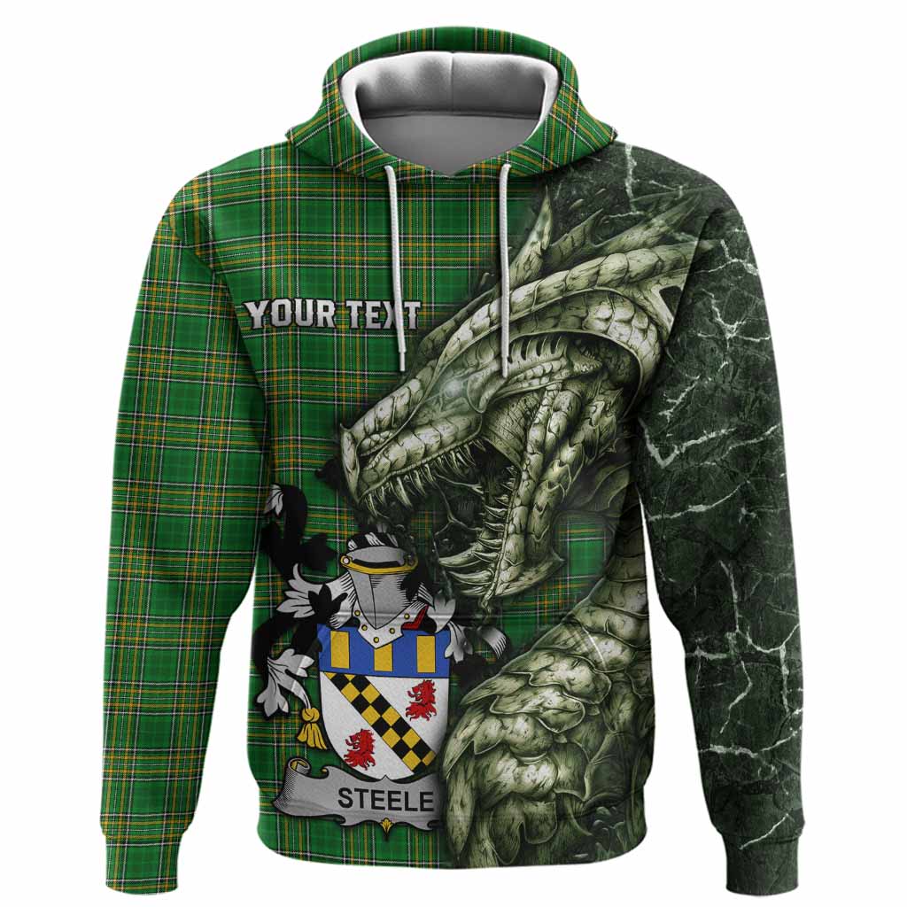 Steele Irish Clan Hoodie Irish Roots Dragon Soul