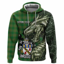 Steele Irish Clan Hoodie Irish Roots Dragon Soul
