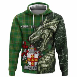 Villiers Irish Clan Hoodie Irish Roots Dragon Soul