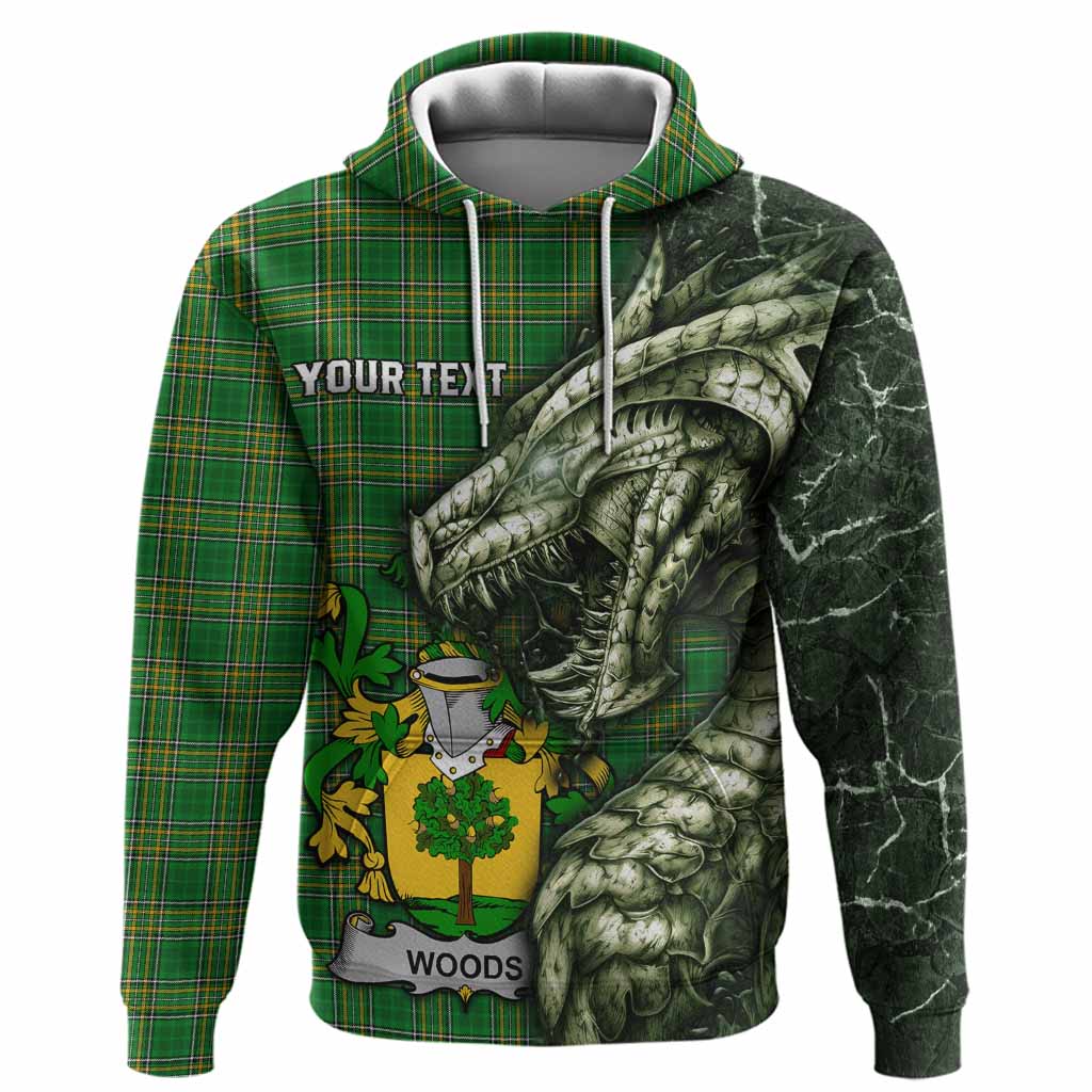 Woods Irish Clan Hoodie Irish Roots Dragon Soul