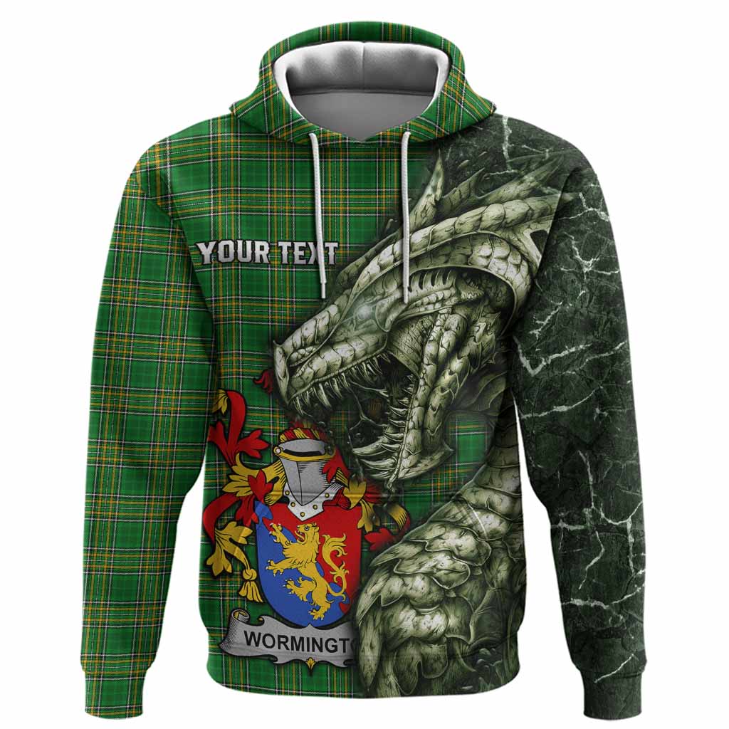 Wormington Irish Clan Hoodie Irish Roots Dragon Soul