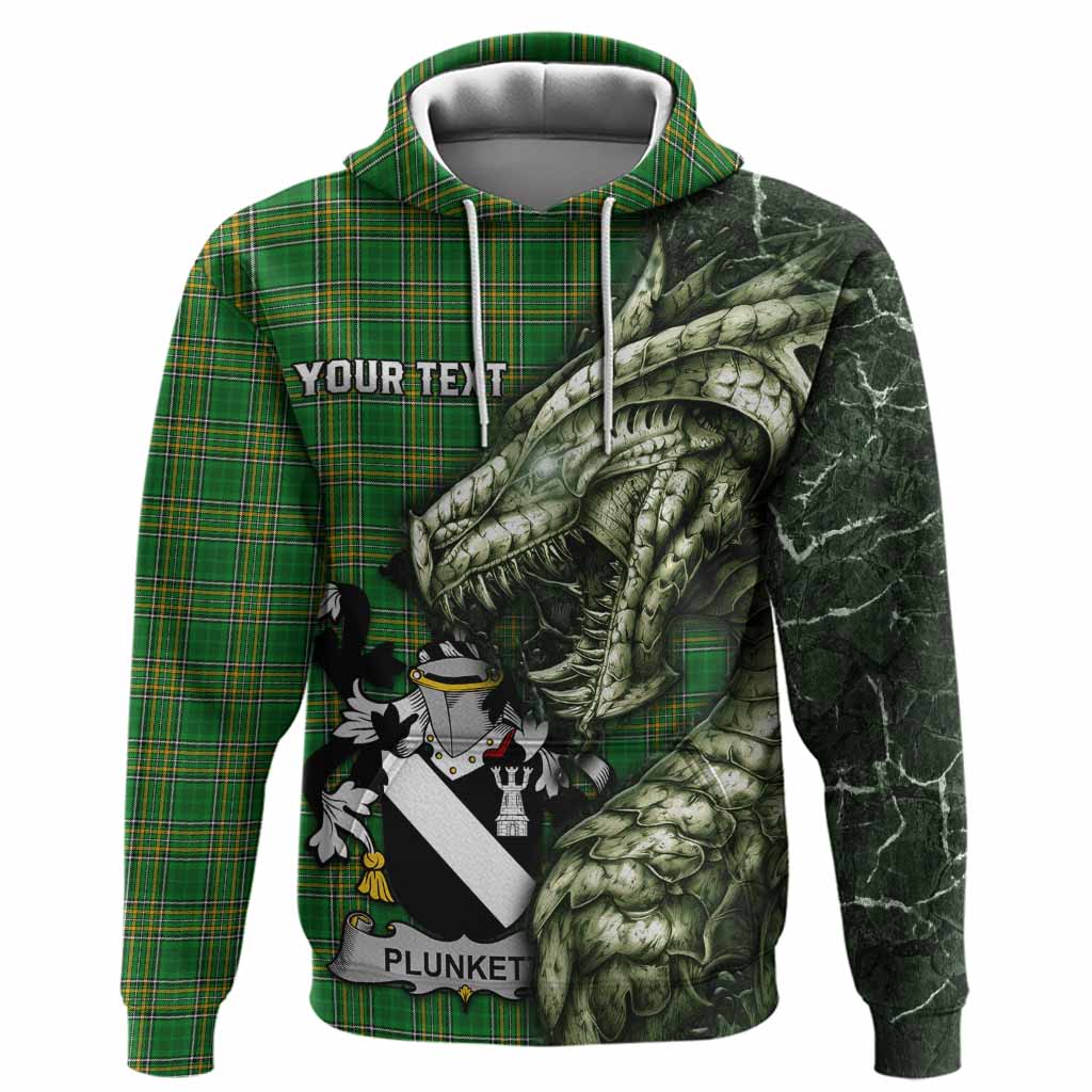 Plunkett Irish Clan Hoodie Irish Roots Dragon Soul