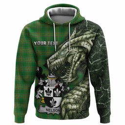 Nelson Irish Clan Hoodie Irish Roots Dragon Soul