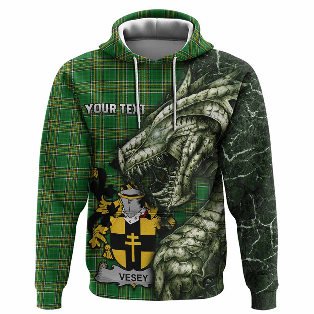 Vesey Irish Clan Hoodie Irish Roots Dragon Soul