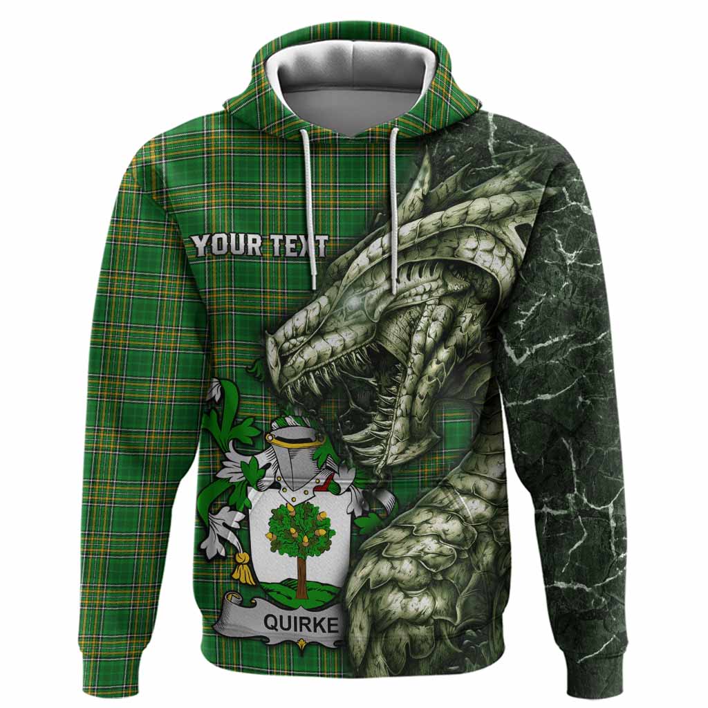 Quirke Irish Clan Hoodie Irish Roots Dragon Soul