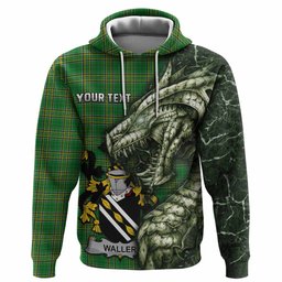 Waller Irish Clan Hoodie Irish Roots Dragon Soul