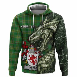 Talbot Irish Clan Hoodie Irish Roots Dragon Soul