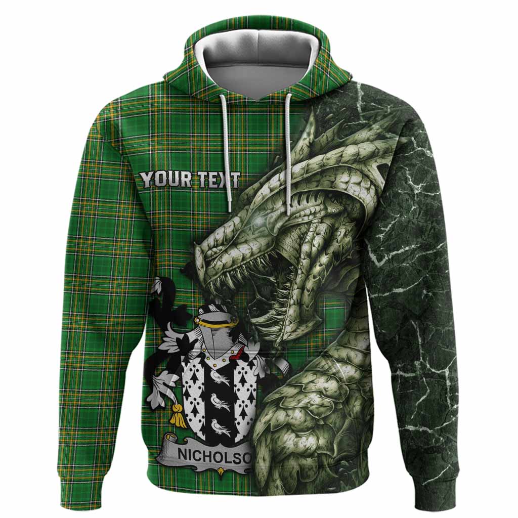 Nicholson Irish Clan Hoodie Irish Roots Dragon Soul