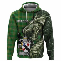 Quicke Irish Clan Hoodie Irish Roots Dragon Soul