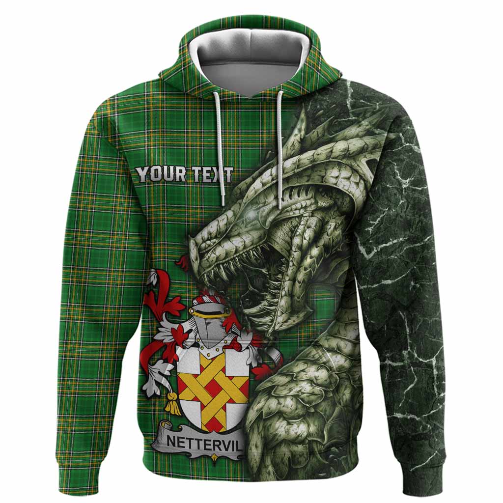 Netterville Irish Clan Hoodie Irish Roots Dragon Soul