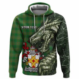 Netterville Irish Clan Hoodie Irish Roots Dragon Soul