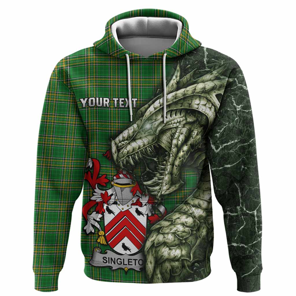 Singleton Irish Clan Hoodie Irish Roots Dragon Soul
