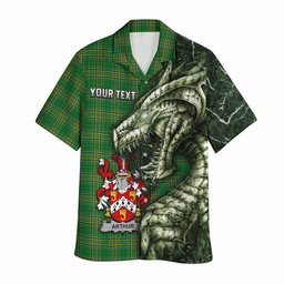 Arthur Irish Clan Hawaiian Shirt Irish Roots Dragon Soul