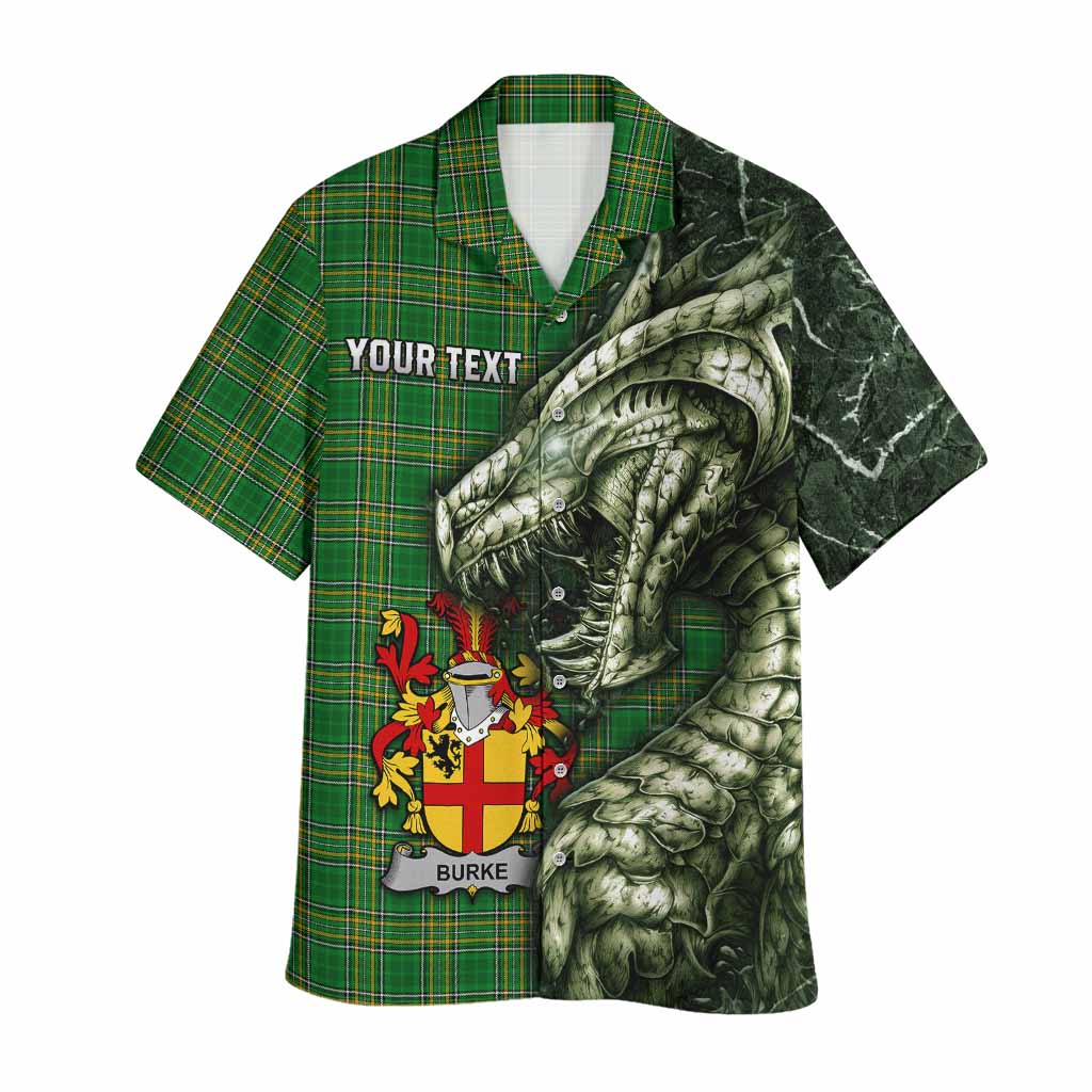 Burke Irish Clan Hawaiian Shirt Irish Roots Dragon Soul