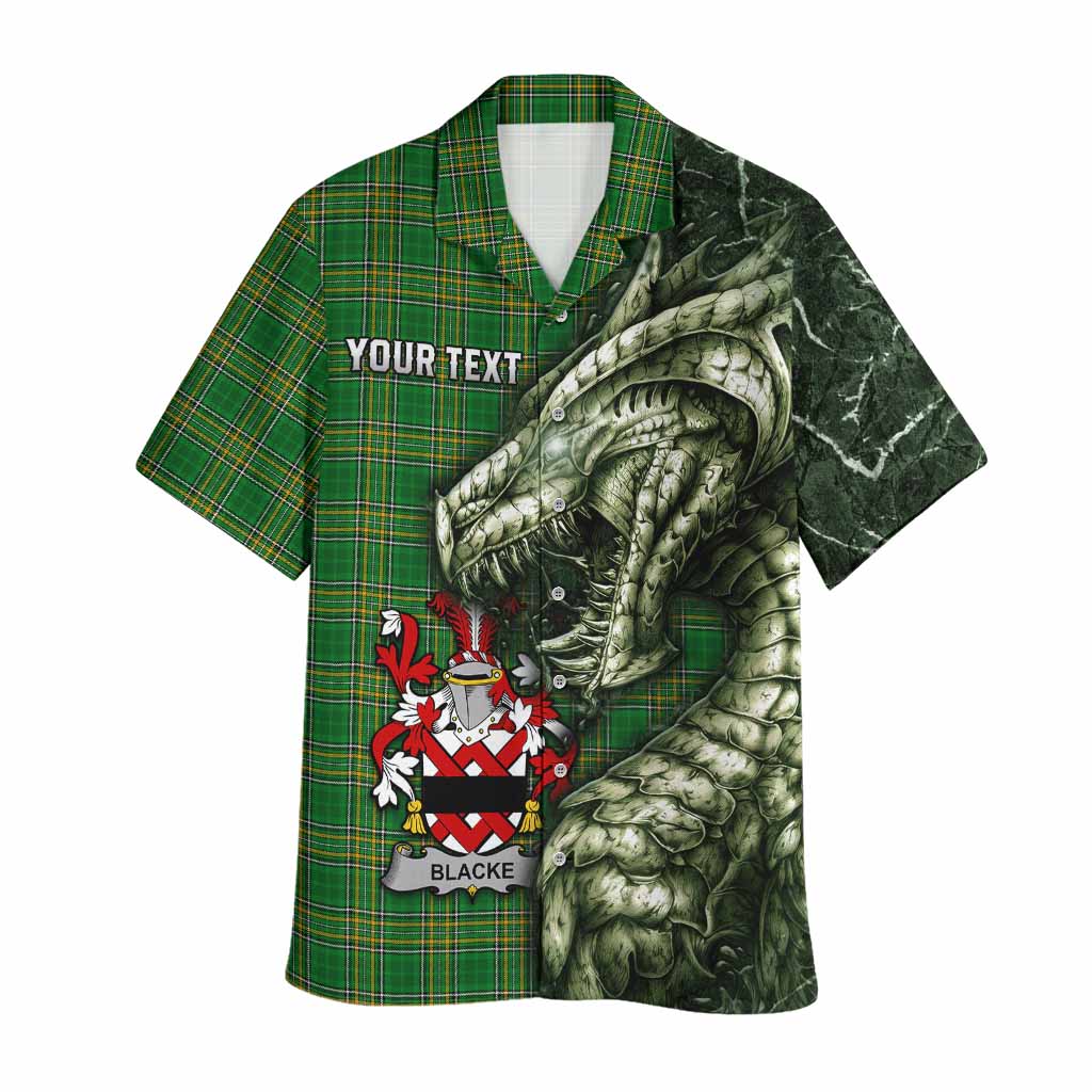 Blacke Irish Clan Hawaiian Shirt Irish Roots Dragon Soul