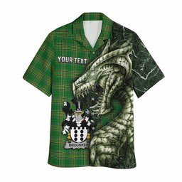 Brounker Irish Clan Hawaiian Shirt Irish Roots Dragon Soul