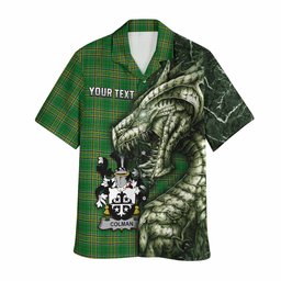Colman Irish Clan Hawaiian Shirt Irish Roots Dragon Soul