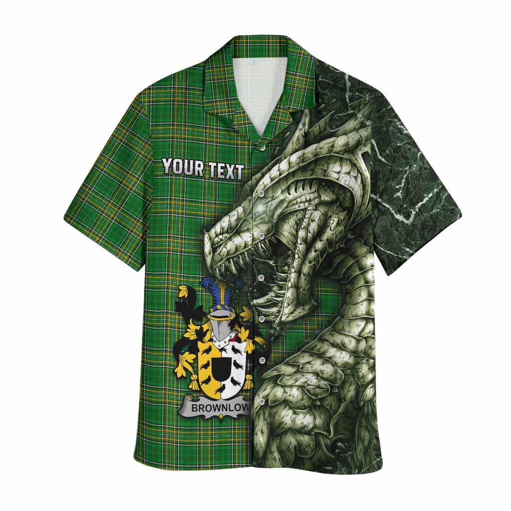 Brownlow Irish Clan Hawaiian Shirt Irish Roots Dragon Soul