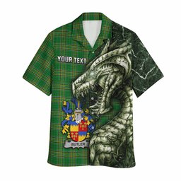 Butler Irish Clan Hawaiian Shirt Irish Roots Dragon Soul