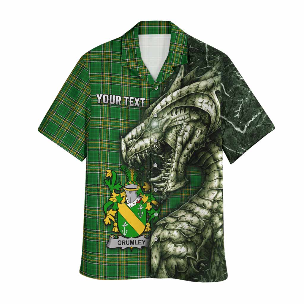 Grumley Irish Clan Hawaiian Shirt Irish Roots Dragon Soul