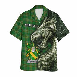 Grumley Irish Clan Hawaiian Shirt Irish Roots Dragon Soul