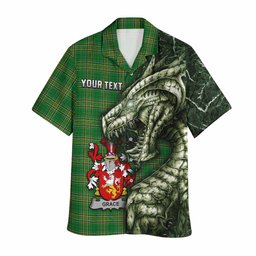 Grace Irish Clan Hawaiian Shirt Irish Roots Dragon Soul