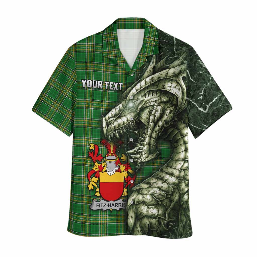 Fitz-Harris Irish Clan Hawaiian Shirt Irish Roots Dragon Soul