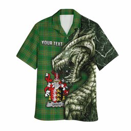 Grady Irish Clan Hawaiian Shirt Irish Roots Dragon Soul