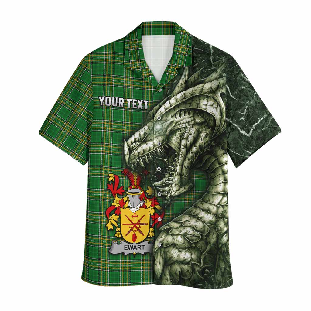 Ewart Irish Clan Hawaiian Shirt Irish Roots Dragon Soul