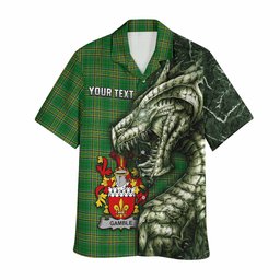 Gamble Irish Clan Hawaiian Shirt Irish Roots Dragon Soul