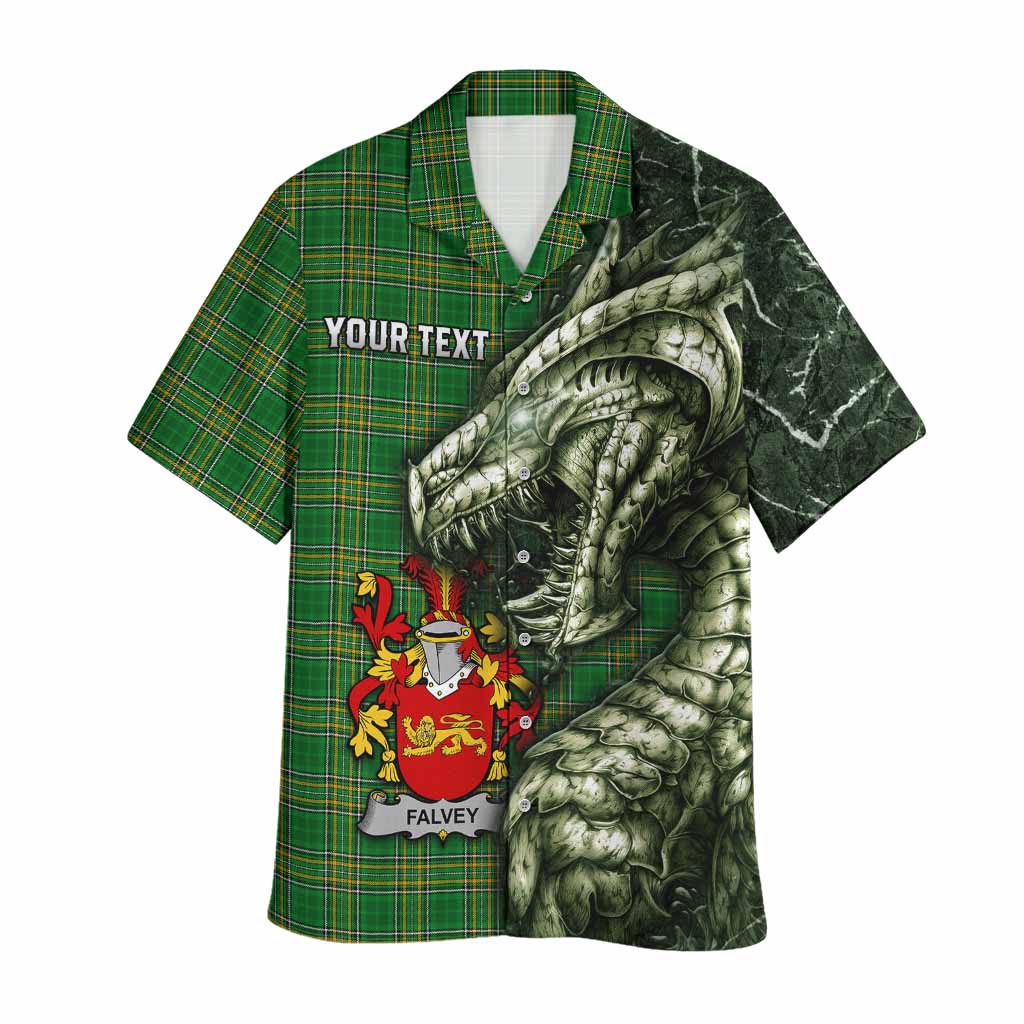 Falvey Irish Clan Hawaiian Shirt Irish Roots Dragon Soul