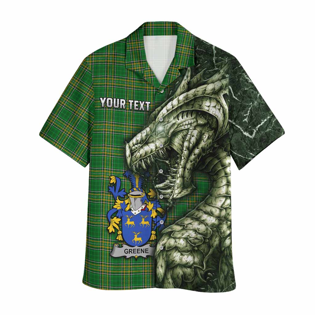 Greene Irish Clan Hawaiian Shirt Irish Roots Dragon Soul