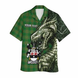 Jordan Irish Clan Hawaiian Shirt Irish Roots Dragon Soul