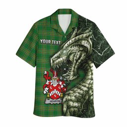 Hearon Irish Clan Hawaiian Shirt Irish Roots Dragon Soul