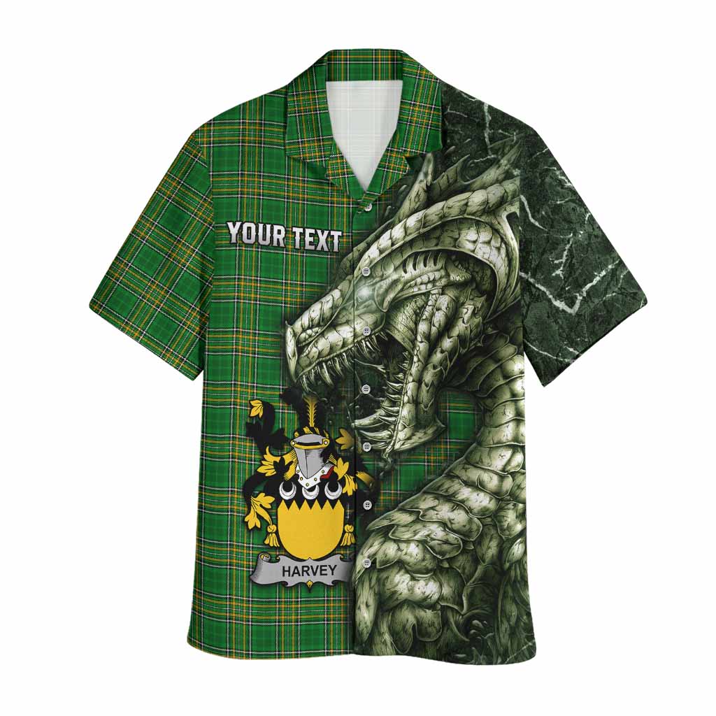 Harvey Irish Clan Hawaiian Shirt Irish Roots Dragon Soul