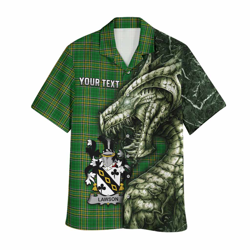 Lawson Irish Clan Hawaiian Shirt Irish Roots Dragon Soul