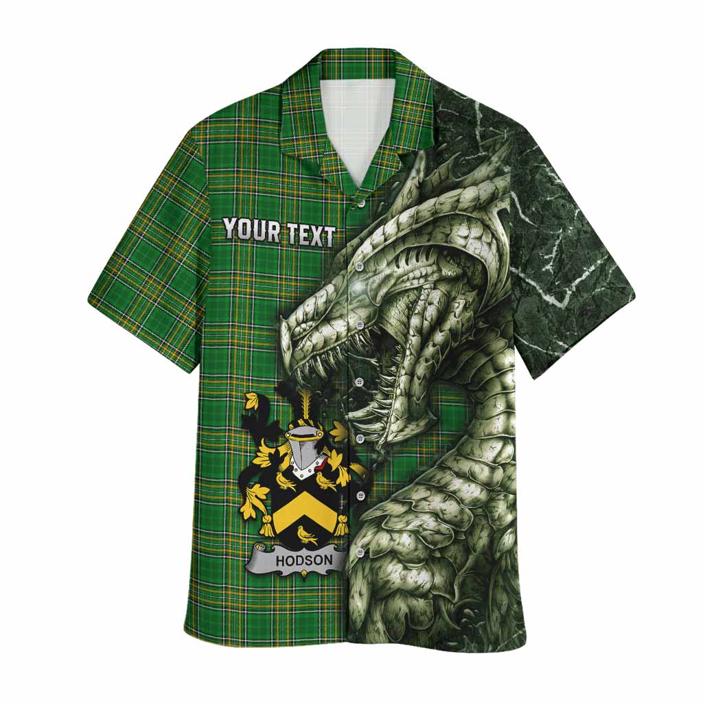 Hodson Irish Clan Hawaiian Shirt Irish Roots Dragon Soul