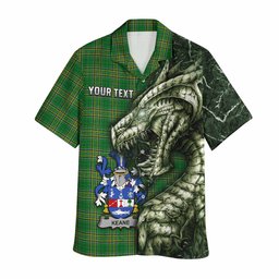 Keane Irish Clan Hawaiian Shirt Irish Roots Dragon Soul