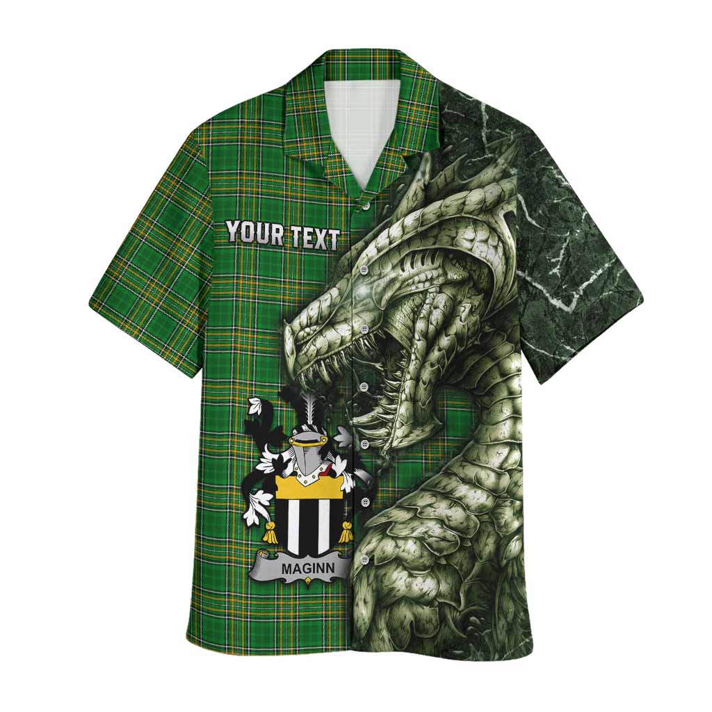 Maginn Irish Clan Hawaiian Shirt Irish Roots Dragon Soul