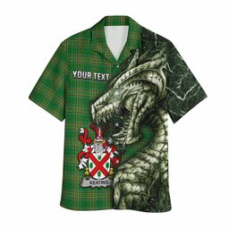 Keating Irish Clan Hawaiian Shirt Irish Roots Dragon Soul