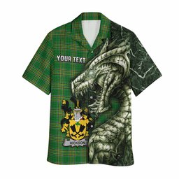 Hickson Irish Clan Hawaiian Shirt Irish Roots Dragon Soul