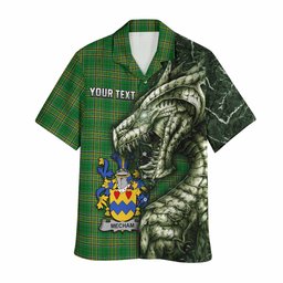 Mecham Irish Clan Hawaiian Shirt Irish Roots Dragon Soul
