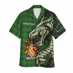 Heath Irish Clan Hawaiian Shirt Irish Roots Dragon Soul