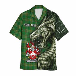 Meehan Irish Clan Hawaiian Shirt Irish Roots Dragon Soul