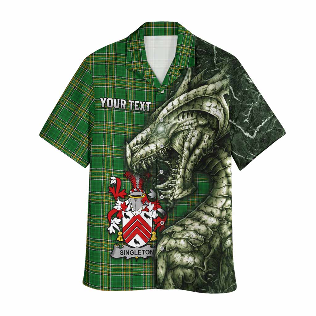 Singleton Irish Clan Hawaiian Shirt Irish Roots Dragon Soul